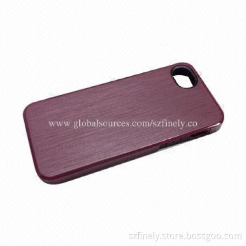 PC+TPU case for iPhone 5/5S, 2-in-1 design, brushed effect, lightweight and anti-scratch